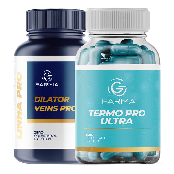 Dilator Veins Pro 120 Cápsulas + Termo Pro Ultra 60 Cápsulas