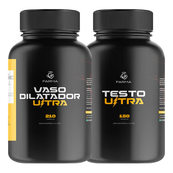 Kit Vaso Dilatador Ultra 210 Cápsulas + Testo Ultra 150 Cápsulas
