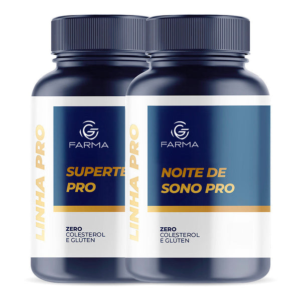 Super Testo Pro 120 Cápsulas + Noite de Sono Pro 90 Cápsulas